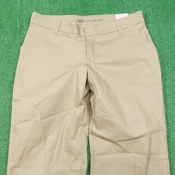 NWT DICKIES FOR WOMENS RELAXED FIT TAN PANTS WOMENS SIZE 12/34 12 34 NEW! - Picture 2 of 10